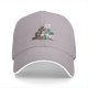 Black Baseball Cap With 'King Club' Cartoon Character Print