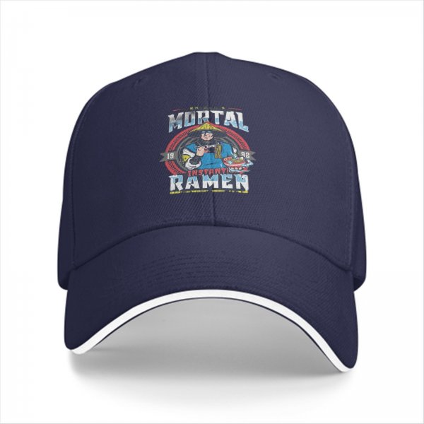 Mortal Instant Ramen Graphic Black Baseball Cap