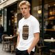 Olive t-shirt with 'I'm still waiting for wisdom that comes with old age' print