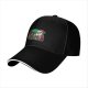 Black baseball cap with Santa and turkey Thanksgiving Christmas design