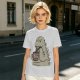 Olive T-Shirt Featuring Godzilla Eating Ramen