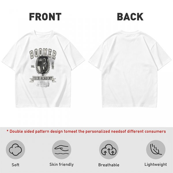 Olive Graphic T-Shirt With Boomer Tech Academy Print