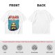 Olive Graphic T-Shirt with Skeletor Jaws Parody Art