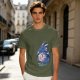 Olive T-Shirt With Sad Dragon Holding D20 Natural 1 'Like A Today' Print