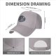 Black Baseball Cap With Dinosaur Fossil Archaeological Print
