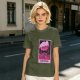 Olive T-Shirt With Tarot Card Style Goose Print HJÖNK