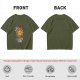 Olive t-shirt with Vitamin D sun graphic print