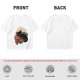 Olive T-Shirt with Relaxed Black Cat Gaming Snack Print