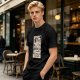 Olive T-Shirt with The Fool Tarot Card Anime Print