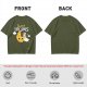 Olive t-shirt with sweet dreams cheese moon and mouse graphic