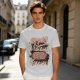 Olive green t-shirt with 'Humans? Whatever. Cats? Forever!' print