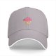Black Baseball Cap with Cute Melting Ice Cream Cone Graphic