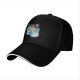 Black Baseball Cap With Spirited Away Chihiro And Haku Dragon Print