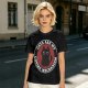 Olive t-shirt with 'Cats Are My Coping Mechanism' and black cat graphic
