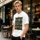 Olive t-shirt with humorous 'some things are better left alone' print