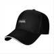 Black Baseball Cap With Opossum Graphic Print