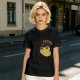 Olive green t-shirt with space frog graphic and Houston text
