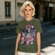 Olive Graphic T-Shirt with The Freak Hellfire Club Rock Print