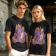 Olive T-Shirt with Cute Sleeping Purple Dragon and Treasure Artwork