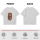 Olive graphic t-shirt with stressed but still magical dragon print
