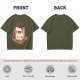 Olive T-Shirt With Cute Smores Character Graphic Print