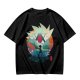 Hunter x Hunter Anime Graphic Tee with Sunset Landscape Art