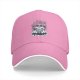 Black baseball cap with raccoon live fast eat trash graphic