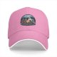 Black baseball cap with cryptid alien campfire graphic design