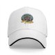 Black baseball cap with raccoon graphic and 'Eat Trash' text