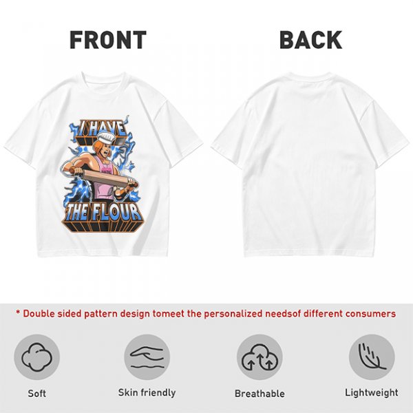 I Have The Flour He-Man Chef Parody Graphic T-Shirt