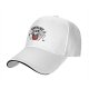 Black baseball cap with devil cat Campfire Club graphic