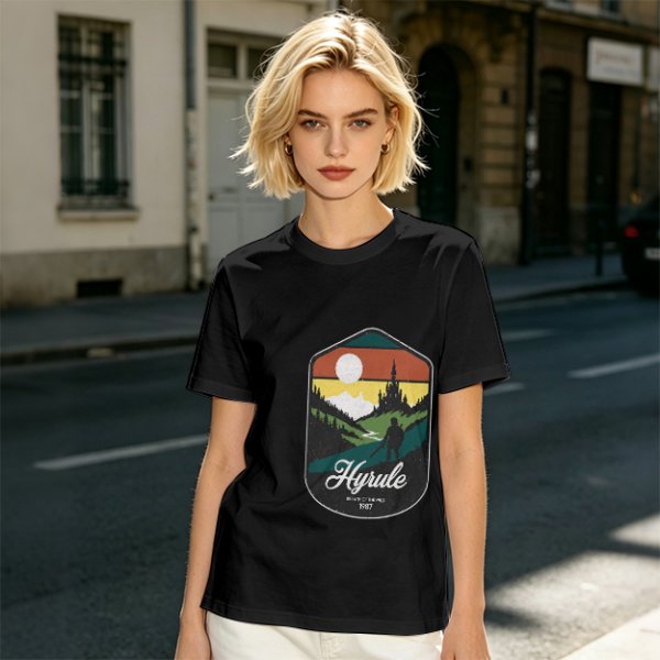 Hyrule Landscape Graphic Tee For Fans Of The Legend Of Zelda
