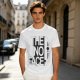 Olive T-shirt with The No Face graphic print