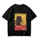 Olive t-shirt featuring Toothless dragon and Chat Noir themed text