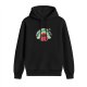 Black hoodie with sleeping bear rainbow graphic and 'I will get over it' text