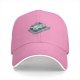 Black Baseball Cap with Sushi Tray Graphic Print