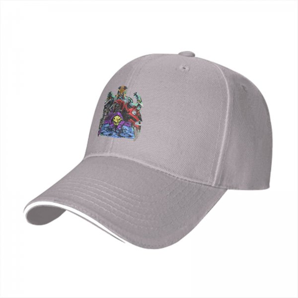Black Baseball Cap with Villain Fantasy Character Graphic