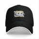 Black Baseball Cap With Cute 'Big Little Bath Bomb' Graphic Design