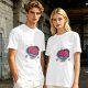 Olive T-Shirt With Swirled Heart Fruit Graphic Print