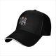 Black baseball cap with Dungeons & Cats fantasy cat characters print