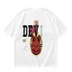 Olive T-Shirt with Red Devil Cat Graphic and The Dev Print