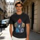 Dungeons and Dragons Elemental Dice Yin Yang Graphic T-Shirt