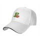 Black baseball cap with cute Tea Rex dinosaur graphic