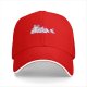 Black Baseball Cap With Pink Whimsical Graphic Design