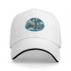 Black Baseball Cap With Stormy Sailing Ship Art Print