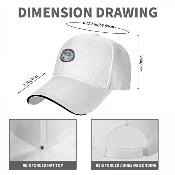 Black baseball cap with Bumble's shaved ice yeti graphic