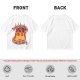 Olive T-Shirt With Calcifire Bacon Fire Graphic Print