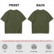 Olive Green Oversized Short Sleeve Graphic T-Shirt