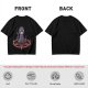 Olive T-Shirt With Purple Demon Cat On Pentagram And Candles