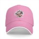 Black baseball cap with 'Enjoy The Grind Assholes!' cartoon print